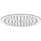 Bathstore Piano 250mm Round Shower Head (with long wall arm)