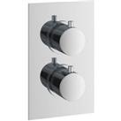 Bathstore Round Thermostatic Shower Valve - 2 Outlets
