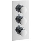 Bathstore Round Thermostatic Shower Valve - 3 Outlets