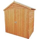 Shire 4 x 6ft Double Door Overlap Garden Shed with No Windows