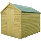 Shire 8x6ft Pressure Treated Overlap Garden Shed