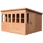 Shire 10 x 10ft Sun Pent Shed - Including Installation