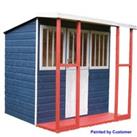 Shire 6 x 6ft Kids Jailhouse Wooden Playhouse - Including Installation