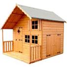 Shire 6 x 8ft Crib Kids Wooden Playhouse - Including Installation