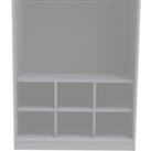 House Beautiful Fitted Bedroom Internal Pigeon Hole Storage Unit for Double Wardrobe - White