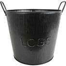 Embossed Log Bucket - Black