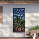 Amarelle Extra Large Metal Tree Design Decorative Garden Mirror - 180x90cm