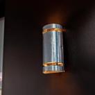 Lutec Ran 2x GU10 Outdoor Wall Light - Galvanised Steel