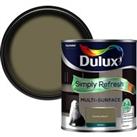 Dulux Simply Refresh Multi Surface Eggshell Paint Overtly Olive - 750ml