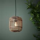 Saval Pendant Ceiling Light - Natural Bamboo