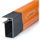 Alupave Fire Rated Flat Roof & Decking Side Gutter 2m Grey