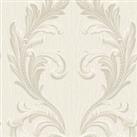 Belgravia Decor Tiffany Scroll Cream Textured Wallpaper
