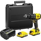STANLEY FATMAX V20 18V Cordless Brushless Combi Drill with 2 x 2.0Ah Lithium-Ion Batteries and Kit B