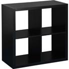 2x2 Storage Cube - Black Ash Effect