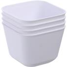 Ezy Storage Utile Organisers Small Storage Tray - Pack of 4 - White