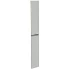 Handleless Kitchen Larder Door (Pair) (H)976 x (W)297mm - Matt Light Grey