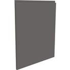 Handleless Kitchen Cabinet Door (W)597mm - Matt Dark Grey