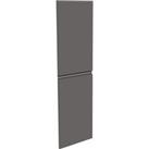 Handleless Kitchen Larder Door (Pair) (H)976 x (W)597mm - Matt Dark Grey