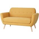 Scandi Savannah 2 Seat Sofa - Mustard