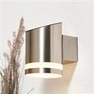 Coniston LED Down Solar Wall Light - Stainless Steel