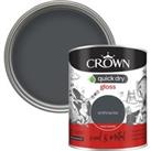 Crown Quick Dry Gloss Paint Anthracite - 750ml