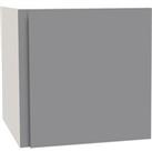 House Beautiful Escape Single Bridging Unit, White Carcass, Gloss Grey Handleless Door (W) 450mm x (