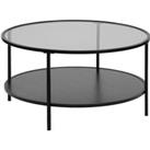 Fraser Smoked Glass Round Coffee Table