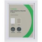 Box Photo Frame - 7 x 5 - White