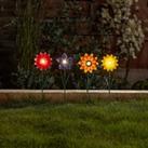The Solar Company Mini Flower Stake Lights (Assorted Colours)
