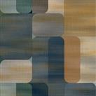 Grandeco Modem Geometric Textured Wallpaper - Teal & Navy