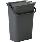 10L Recycling Bin with Handle - Black