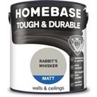 Homebase Tough & Durable Matt Paint Rabbit's Whisker - 2.5L