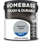 Homebase Tough & Durable Matt Paint Twilight Skies - 2.5L