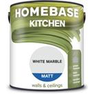 Homebase Kitchen Matt Paint White Marble - 2.5L