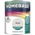 Homebase Interior Quick Dry Eggshell Paint Peace - 750ml