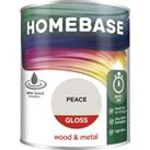 Homebase Interior Quick Dry Gloss Paint Peace - 750ml