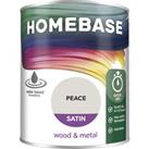 Homebase Interior Quick Dry Satin Paint Peace - 750ml