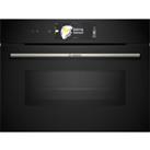 Bosch Series 8 CMG778NB1 Built In Compact Electric Single Oven with Microwave Function - Black