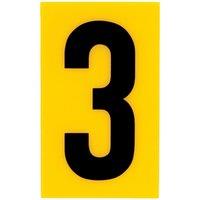 Breeze Yellow Self Adhesive House Number - 60mm - Numeral 0123456789