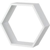 Hexagon Wall Shelf - White Matt