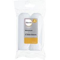 Harris Seriously Good Woodwork Gloss 4in Roller Sleeve 2 Pack