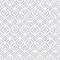 Galerie Honeycomb Trellis Grey A4 Wallpaper Sample