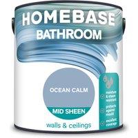 Homebase Bathroom Mid Sheen Paint Ocean Calm - 2.5L