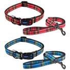 Ancol Tartan Dog Collar or Lead Adjustable Puppy Blue or Red Small Medium Large