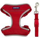 Ancol Dog Padded Car Harness Travel & Walking - Seatbelt Clip Lead Safety in Red