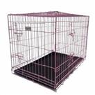 HugglePets Dog Cage PINK BLUE Puppy Crate with Tray Small Medium Large Training