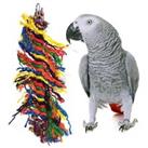 Happy Pet Parrot Rope Toy Preener Chew Hanging Shred Cage Accessory Pluck 00702