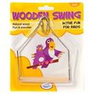 HappyPet Wooden Bird Swing for Budgie Canary Finch Cage Accessory Toy 21050 NEW!