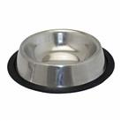 Happy Pet Dog & Cat Non Slip Bowl Food & Water Dish Stainless Steel in 5 Sizes