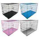HugglePets Dog Cage Puppy Crate Pet Carrier - XS Small Medium Large XL XXL